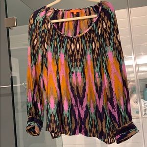 Super silky button down top